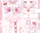 一目惚れする可愛さ♡心ときめく立ち絵を制作します 企業実績あり！個性を感じるキャラデザ・配信立ち絵・3面図も！ イメージ7
