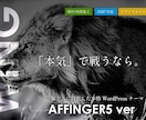 AFFINGER使用のホームページのお手伝いします AFFINGERを購入したが、よく分からない方向け イメージ1