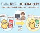 Flutterのビルド・環境構築エラー即解決します ビルド不可・赤い画面…Flutterの不具合を修正 イメージ1