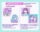 80年代感溢れるレトロでファンシーな似顔絵描きます 昭和ファンシーがお好きな方に。目を引くポップなカラーで作成 イメージ3