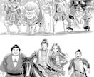 イラスト・挿絵描きます 小説の表紙絵、挿絵。歴史物から現代物まで漫画風に描きます。 イメージ9
