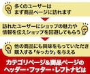 楽天市場ヘッダーフッターレフトナビ制作いたします 楽天市場ショップの回遊率を上げる！カテゴリ・商品ページ制作 イメージ3