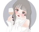 即対応 SNS用可愛いアイコン作成いたします 自分の写真をイラストにしてSNS用アイコンにしませんか？ イメージ1