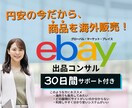 越境ECサイト・EBAYの出品コンサルします 「はじめての海外販売」1か月サポート付き イメージ1