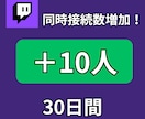 Twitchの同接30日間10人増やします 安定した同接で注目度UPを目指しましょう！ イメージ1