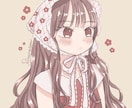 ふんわり可愛い女の子のSNSアイコン描きます フリルやレースがアクセントのゆめ可愛いイラスト イメージ1