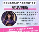 姓名判断！本名から運勢を読み解きます 姓名判断で性格や運命を鑑定します イメージ1