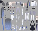Live2D用・IRIAM用立ち絵を制作いたします 魅力的なキャラクターで配信したい方におすすめ！ イメージ5