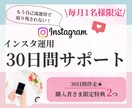 インスタ運用を30日間サポート致します 悩む時間・調べる時間をゼロに！自己流運用は卒業しませんか？ イメージ1
