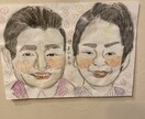 あなたの大切な方に素敵な似顔絵描きます ちょっと個性的なタッチな似顔絵描きます✨ イメージ3