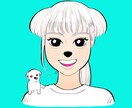 あなたの似顔絵を犬化させます お好きな犬種に大変身！わんちゃん好きの特別な一枚！ イメージ1