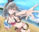 かわいい！かっこいい！エモい一枚絵イラスト描けます 他には描けないキャラクターの魅力を惹き出す一枚絵を描きます！ イメージ3