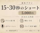 アイデアを顔出しなしのショート動画にします 台本なしOK。企画整理から動画編集まで一式対応 イメージ2