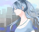 カッコイイ女の子、綺麗なイラストを作成いたします アイコン、配信ジャケットなど。目ヂカラ強め暗めが得意です イメージ5