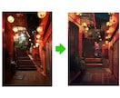 商店街や街並みを温かみのあるイラストにします 写真からノスタルジックな街角に イメージ6