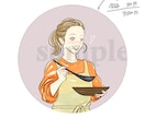 貴女らしいアイコンをオシャレな水彩タッチで描きます 何をする人なのかわかるようなアイコンを描きます。 イメージ7