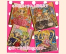 ミニ色紙でイラスト描きます ミニキャラを描きます！オリジナルも版権キャラも可能！ イメージ1