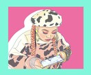 お洒落でPOPなアイコン描きます 色鮮やかなオリジナルSNS用アイコン☺︎ イメージ1