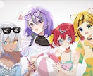活動に使えるオリジナル立ち絵を制作します ご希望に合わせてキャラクター立ち絵を制作いたします。 イメージ3