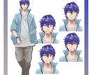 Vライバー配信用立ち絵・イラスト制作します 修正回数無制限！納得の仕上がりにします！ イメージ7