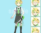 持込みもOK！１からVTuberモデルを作成します 安価でキャラデザ・パーツ分け・モデリングまでを一括対応！ イメージ4