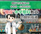 現役中学理科教員が完全オーダーメイドで授業をします 「理科って面白い！」楽しめれば学びは自走します イメージ1