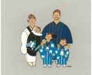 貼り絵で似顔絵を作成します 現物納品+jpgスキャンデータプレゼント中♪ イメージ10