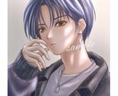 華やかで透明感ある人物イラスト描きます ⁠【限定3名様特別価格】歌ってみた・ヘッダー・アイコンに⭐︎ イメージ4
