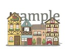 ゆるかわ建物・街並みイラスト作成します 広告や冊子などの挿し絵でお洒落さ可愛さup！商用ok！ イメージ5
