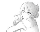 1枚絵描きます 重めのテクスチャの絵おまかせください！ イメージ3