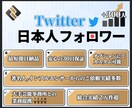 Twitter★日本人フォロワー300人増やします 安心の30日減少保証★高品質なフォロワーを鬼拡散して増加！ イメージ1