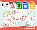 パンフレット冊子８P）Wordやパワポで制作します 無料修正/回数制限なし★【仕上がりサイズ】A4 または B5 イメージ1