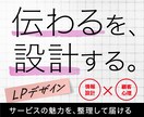 綺麗なだけじゃない！成果追求のLPを制作します 事業主様、販促担当者様に、とことん伴奏＆ロジカルに視覚化！ イメージ1