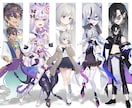 Vtuberキャラデザ・モデリング全て制作します 男性女性キャラどちらも得意です♪イラストのみモデリングのみ可 イメージ4