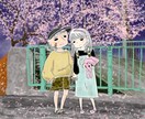 商用可！ほんわか人物イラスト描きます 物語があるようなほんわかとした女の子のイラストを描きます。 イメージ7
