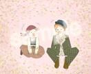 かわいい、ほのぼの、似顔絵"2種類"描きます 可愛いほのぼの雰囲気の似顔絵を"2種類"描きます♪ イメージ4