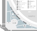 AIデータ納品◇迷わない案内地図を作成いたします 【全国対応オンライン完結】駐車場案内・避難経路・注意喚起地図 イメージ4