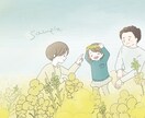 ゆるふわTwitterヘッダー作成します 綺麗な色とゆるふわイラストで目を惹くヘッダーつくります！ イメージ2