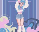 ポップでかわいいイラスト作成します カップルイラスト、お誕生日イラストなんでもどうぞ！ イメージ2
