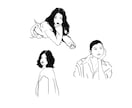 シンプルで雰囲気のあるイラストを作成いたします SNSアイコンから広告、挿絵、まで幅広く対応 イメージ1