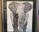 一点もの手描き額装済みアートを創作いたします 細いサインペンを使用した精密画を得意としております！ イメージ9