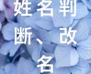 姓名判断、改名も行います 姓名判断を行い、改名もOKです イメージ1
