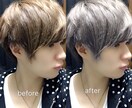 Photoshopであなたの髪色を自由に変えます どんな髪色が似合うかわからない方、仕事で髪色が変えれない方。 イメージ1