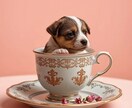 世界に一つだけの、可愛いペット写真を作ります 【コーヒーカップアート】に大変身！OP：ポスターサイズ対応 イメージ7