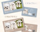 多頭飼いさんも♡選べる9色可愛いネガ風名刺作ります スマホ写真OK！印刷代込100枚セミオーダーのペット名刺 イメージ4