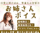 最短即日！色んなお姉さんボイスをお届けします ナレーションもCVも、タイプ別の女性ボイスで対応します！ イメージ1