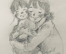 大切な方の優しい笑顔を鉛筆スケッチ致します お写真を優しい雰囲気のある作風にスケッチします。 イメージ5