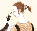 大人かわいいアイコン用イラスト描きます インク１色のみでかわいくお描きします0v0 イメージ1