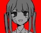病みテイストの女の子描きます 病みかわいい女の子・SNS用アイコンなどに！ イメージ3