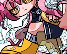 デフォルメカートゥーン調イラスト描きます カートゥーン調の鮮やかカラーならお任せください！ イメージ2